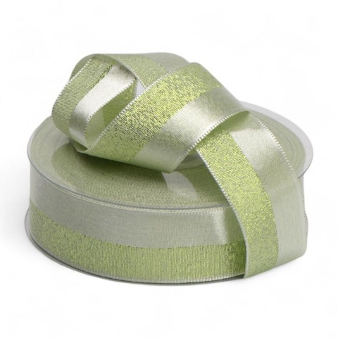 NASTRO RASO BRILLE 25MMX25MT VERDE SALVIA